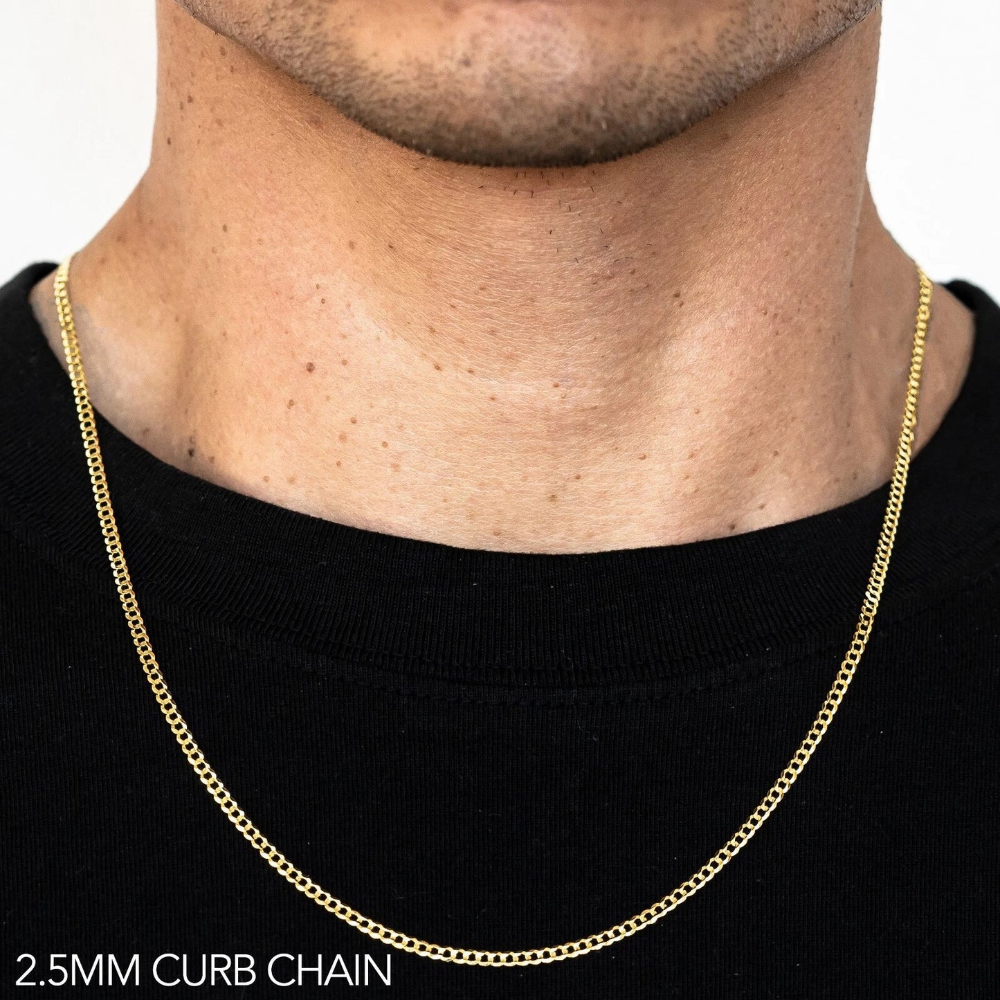 10K Curb Chain Necklace