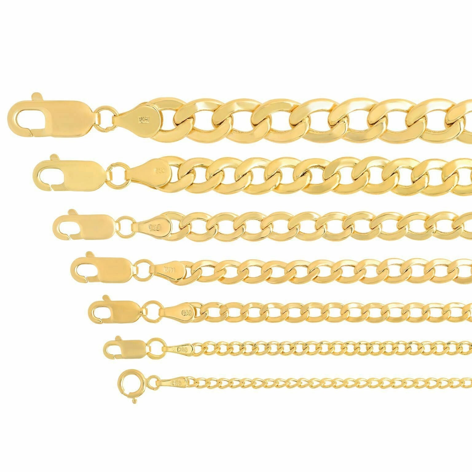 14K Gold Curb Cuban Chain